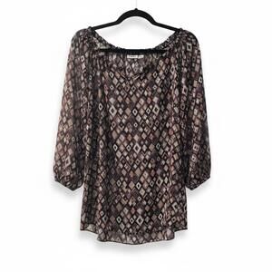 Cato Women's Printed Blouse Size Large